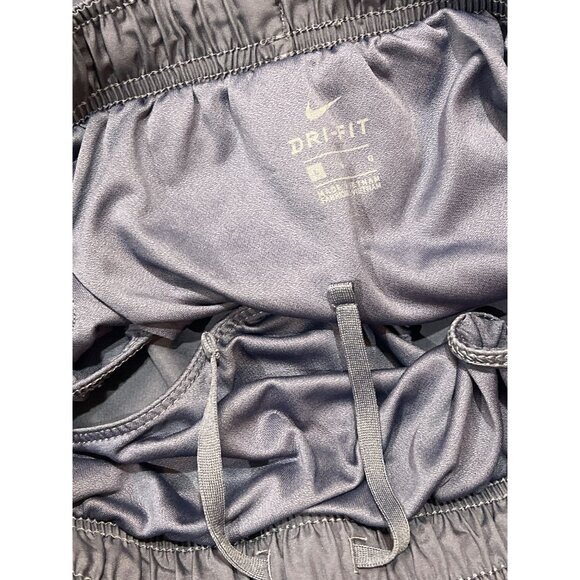 Nike Air Women's Dri-Fit Navy Running Shorts With Mesh Paneling & Elastic Waistb - Picture 3 of 6